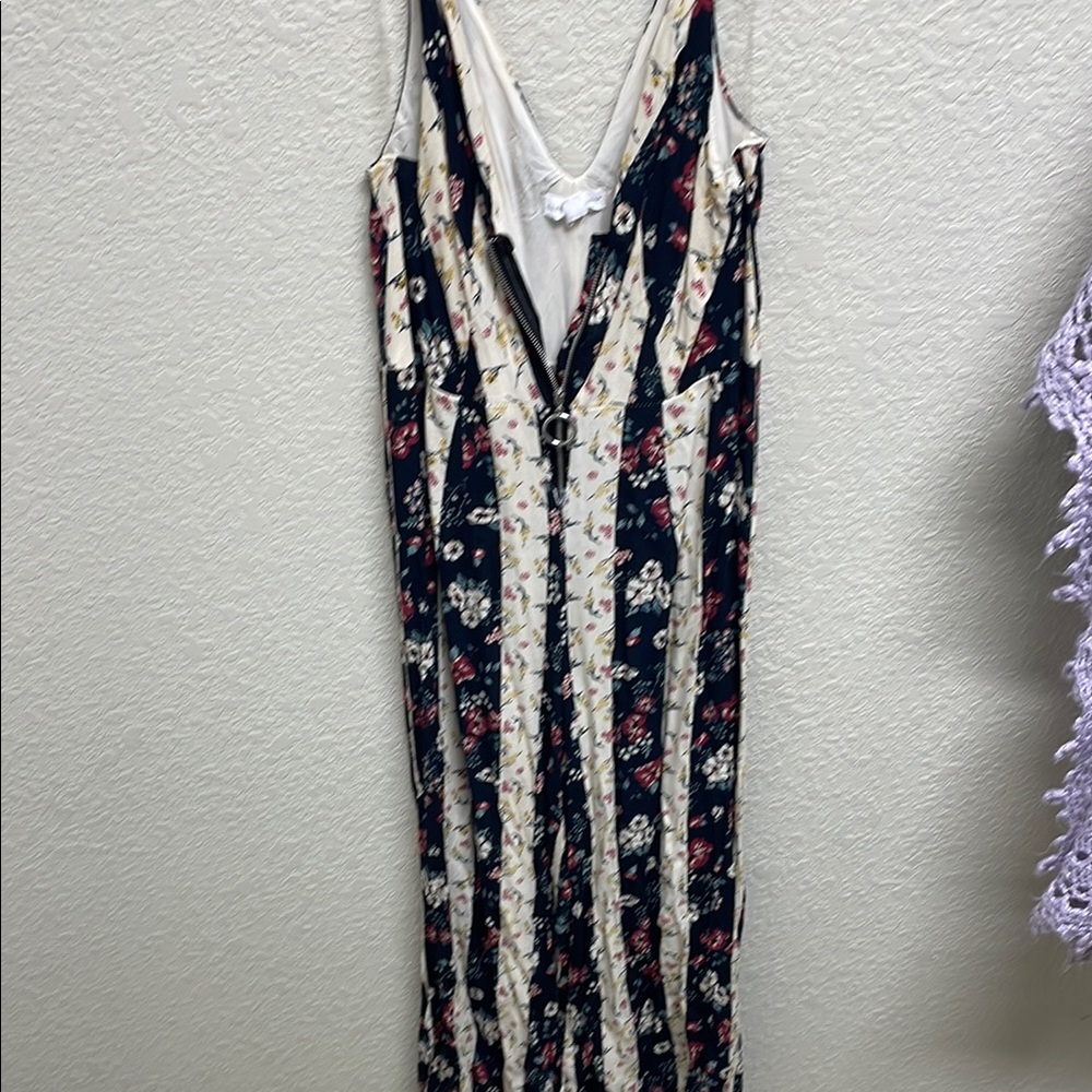 Floral Striped Maxi Dress